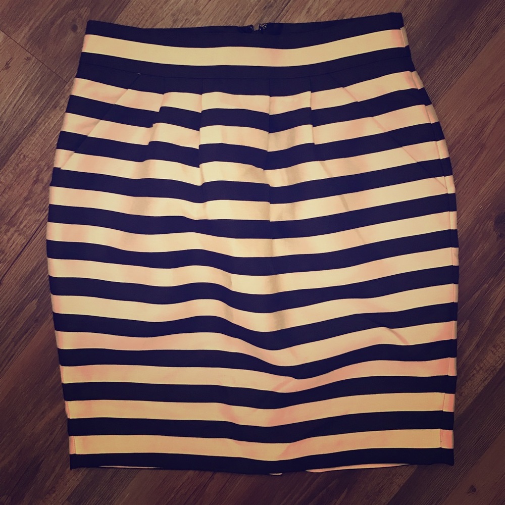 Banana Republic Striped Tulip Skirt